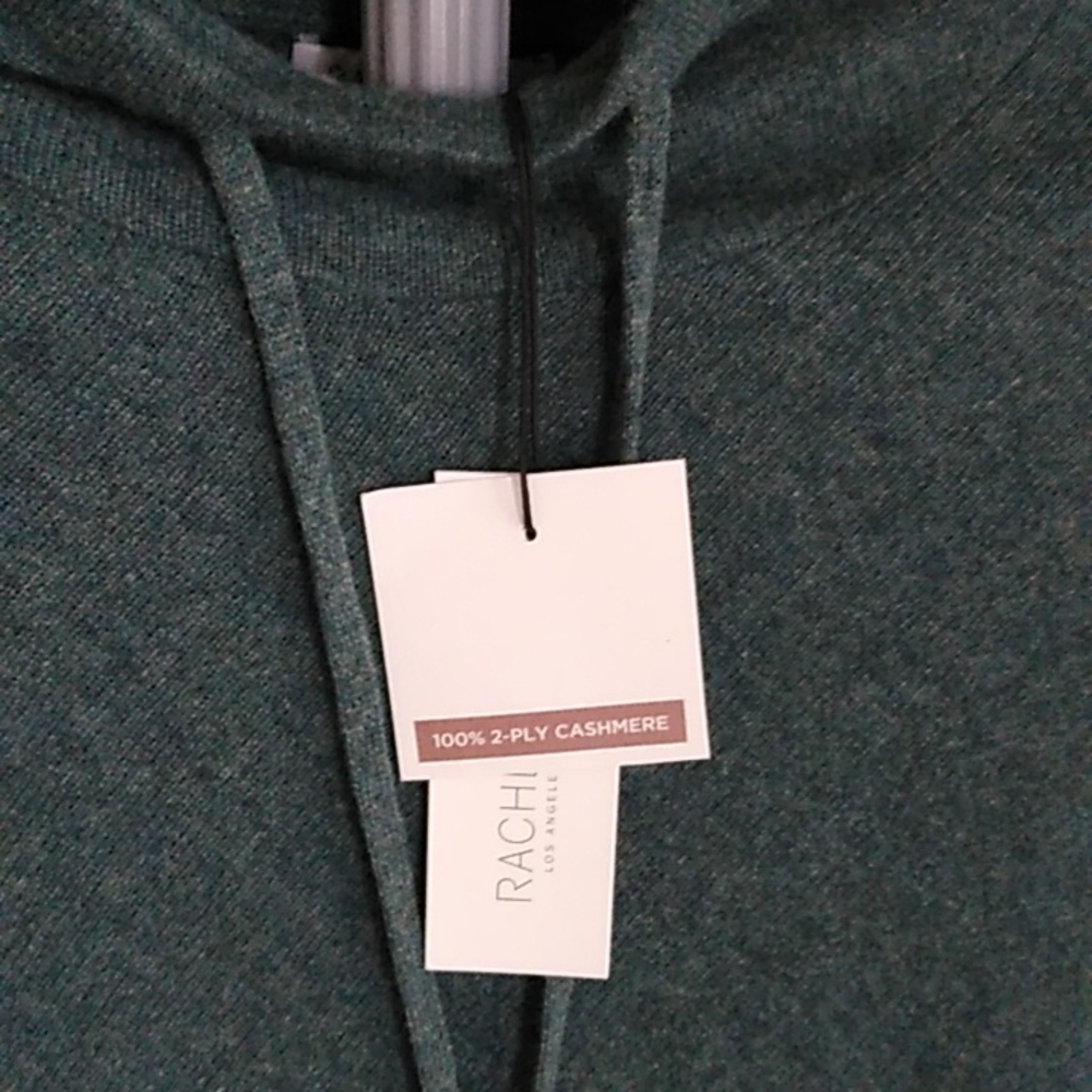 NWT Rachel Zoe 100% 2 Ply Hooded Cashmere Poncho - Picture 4 of 4